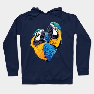 Parrot Love Digital Painting Hoodie